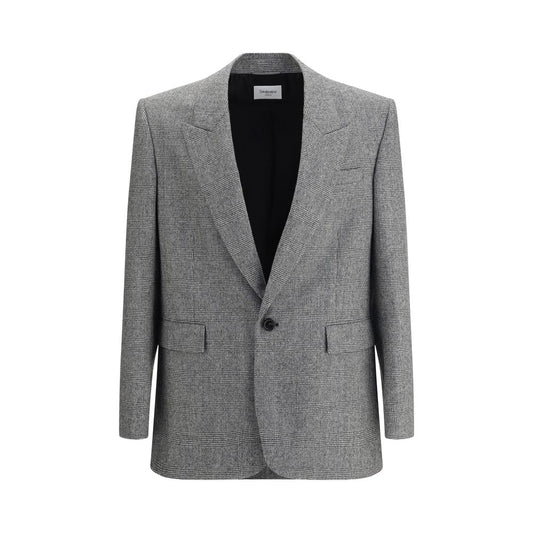 Saint Laurent Prince de Galles wool flannel Blazer – IT48 | M par Saint Laurent | Disponible sur Sandy Store ByNet