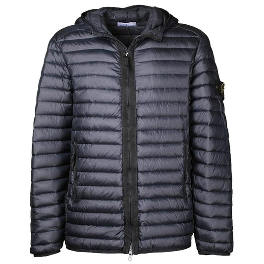 Stone Island Blue Nylon Jacket - Sandy Store ByNet