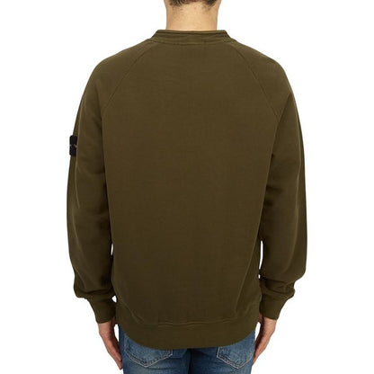 Stone Island Green Cotton Sweater - Sandy Store ByNet