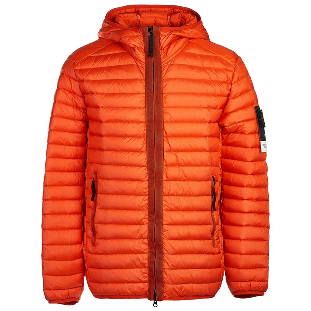 Stone Island Orange Nylon Jacket - Sandy Store ByNet