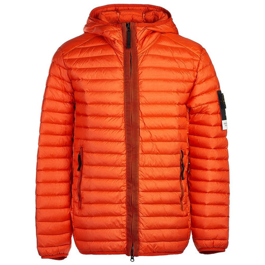 Stone Island Orange Nylon Jacket - Sandy Store ByNet