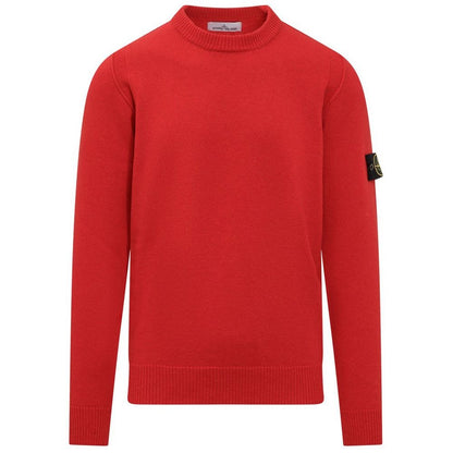 Stone Island Red Wool Sweater - Sandy Store ByNet