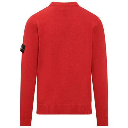 Stone Island Red Wool Sweater - Sandy Store ByNet
