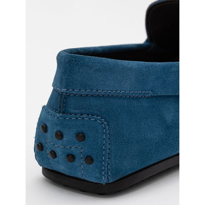 Tod's Blue Suede Leather Loafer - Sandy Store ByNet