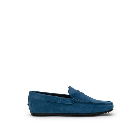 Tod's Blue Suede Leather Loafer - Sandy Store ByNet