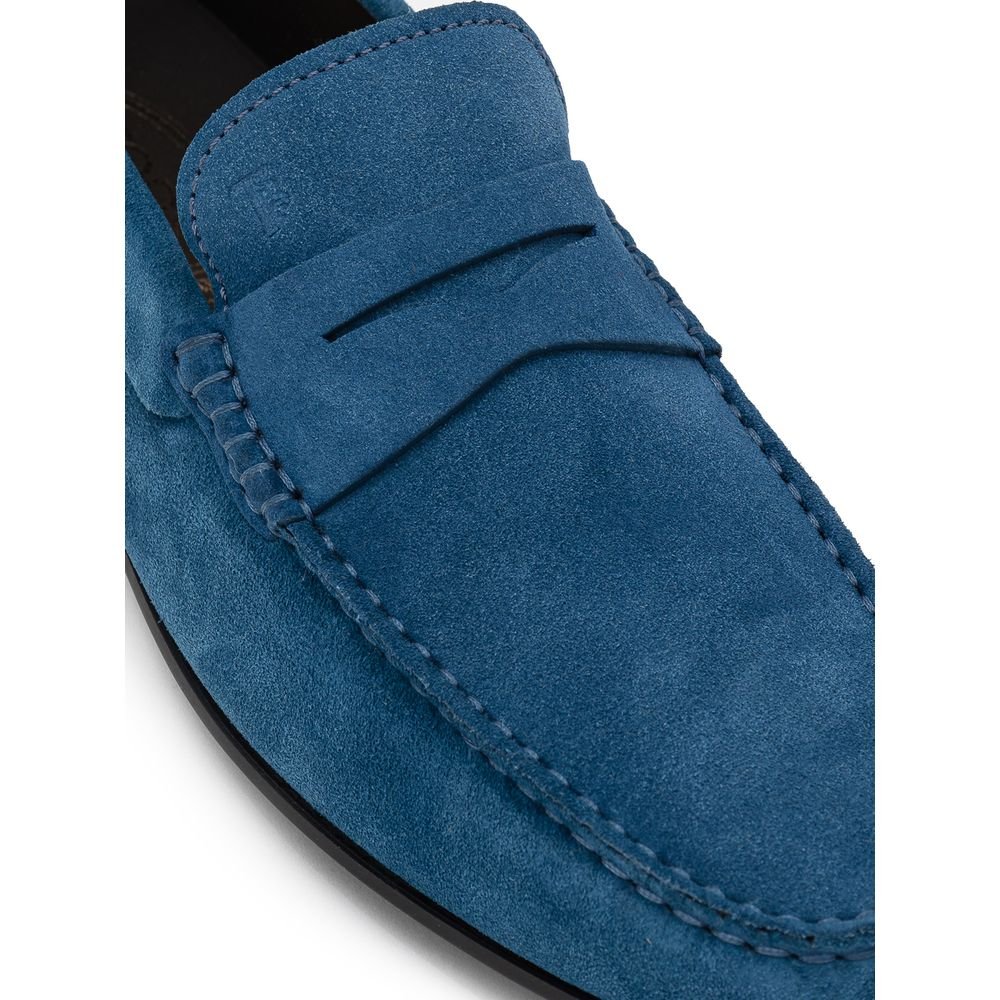 Tod's Blue Suede Leather Loafer - Sandy Store ByNet