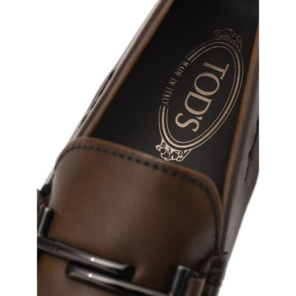 Tod's Brown Leather Moccassin – 10.5 par Tod's | Disponible sur Sandy Store ByNet
