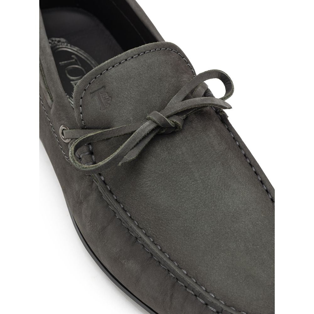 Tod's Gray Nubuc Leather Moccassin – 7.5 par Tod's | Disponible sur Sandy Store ByNet