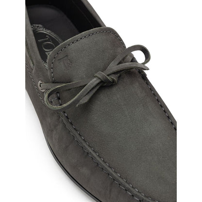 Tod's Gray Nubuc Leather Moccassin – 7.5 par Tod's | Disponible sur Sandy Store ByNet