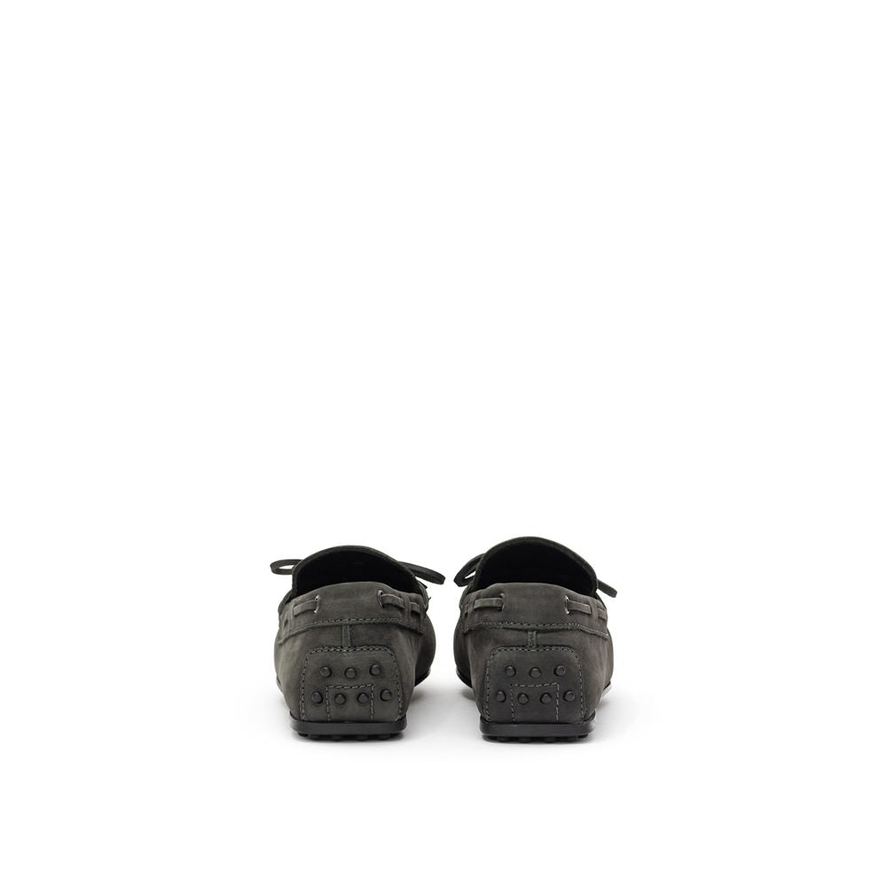 Tod's Gray Nubuc Leather Moccassin – 7.5 par Tod's | Disponible sur Sandy Store ByNet