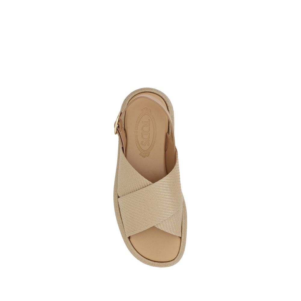 Tod's Raffia Sandals - Sandy Store ByNet