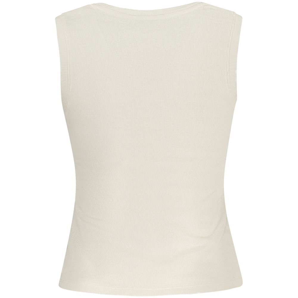 Tommy Hilfiger Beige Cotton Tank Top – XS par Tommy Hilfiger | Disponible sur Sandy Store ByNet