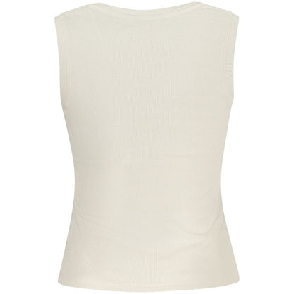 Tommy Hilfiger Beige Cotton Tank Top – XS par Tommy Hilfiger | Disponible sur Sandy Store ByNet