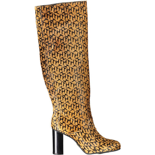 Tommy Hilfiger Beige Leather Women Boot - Sandy Store ByNet