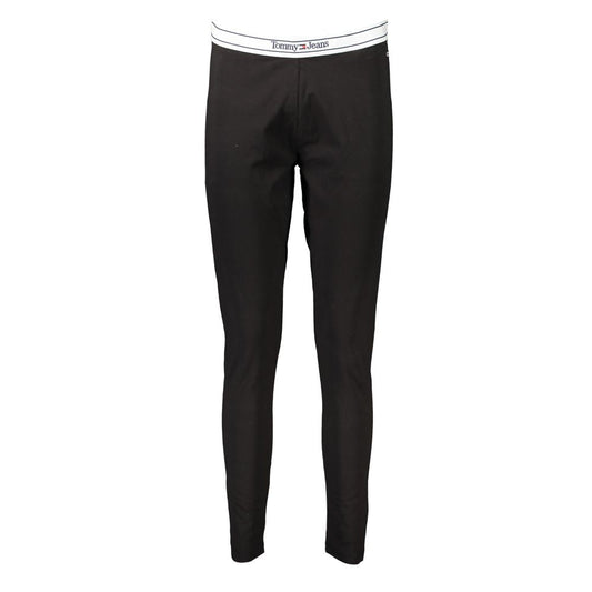Tommy Hilfiger Black Cotton Pant – 2XS par Tommy Hilfiger | Disponible sur Sandy Store ByNet