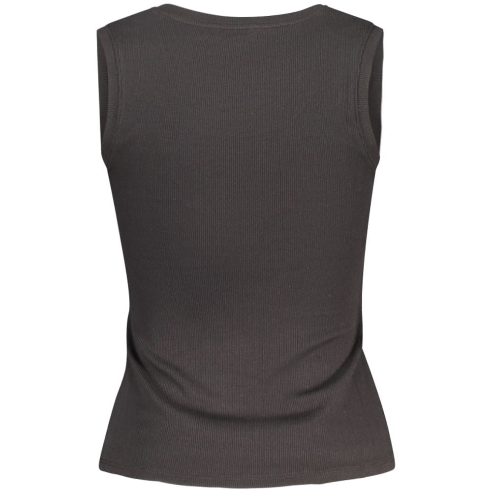 Tommy Hilfiger Black Cotton Tank Top – XS par Tommy Hilfiger | Disponible sur Sandy Store ByNet