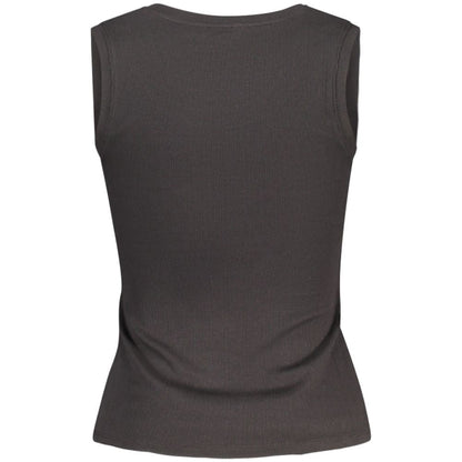 Tommy Hilfiger Black Cotton Tank Top – XS par Tommy Hilfiger | Disponible sur Sandy Store ByNet