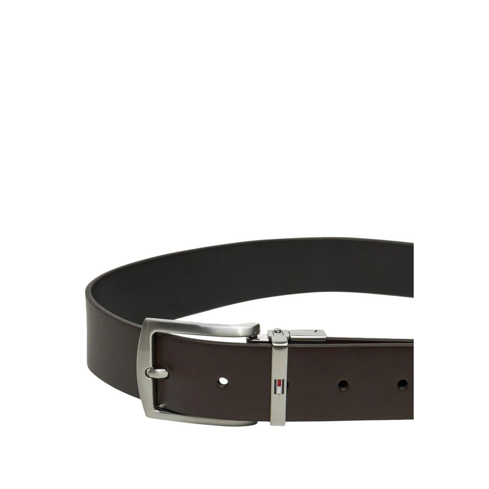 Tommy Hilfiger Black Leather Belt – 100 cm / 40 Inches par Tommy Hilfiger | Disponible sur Sandy Store ByNet