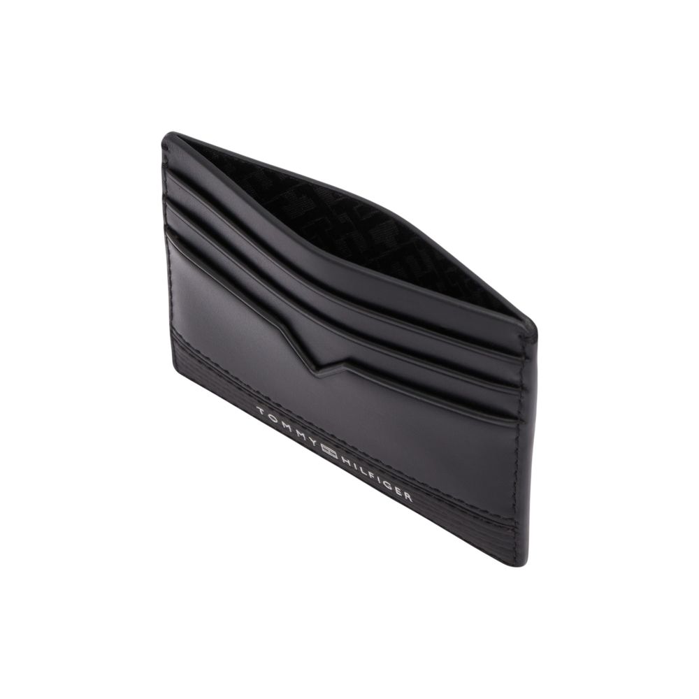 Tommy Hilfiger Black Leather Cardholder – par Tommy Hilfiger | Disponible sur Sandy Store ByNet