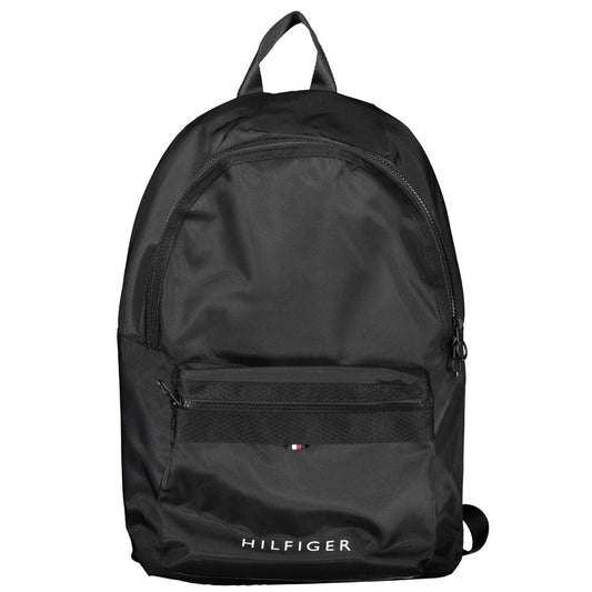 Tommy Hilfiger Black Polyester Men Backpack - Sandy Store ByNet