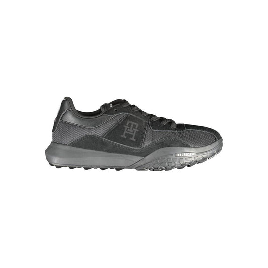 Tommy Hilfiger Black Polyester Sneaker – EU42/US9 par Tommy Hilfiger | Disponible sur Sandy Store ByNet