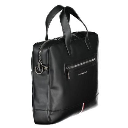 Tommy Hilfiger Black Polyethylene Handbag – par Tommy Hilfiger | Disponible sur Sandy Store ByNet