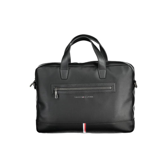 Tommy Hilfiger Black Polyethylene Handbag – par Tommy Hilfiger | Disponible sur Sandy Store ByNet