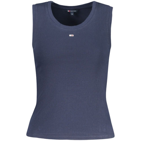 Tommy Hilfiger Blue Cotton Tank Top – XS par Tommy Hilfiger | Disponible sur Sandy Store ByNet