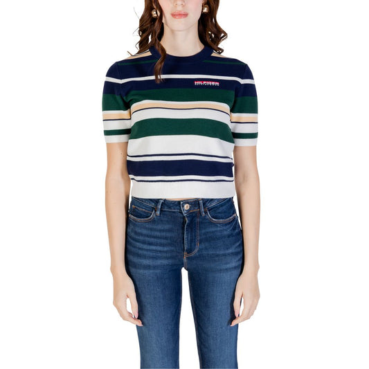 Tommy Hilfiger Blue Lyocell Sweater – IT40|S par Tommy Hilfiger | Disponible sur Sandy Store ByNet