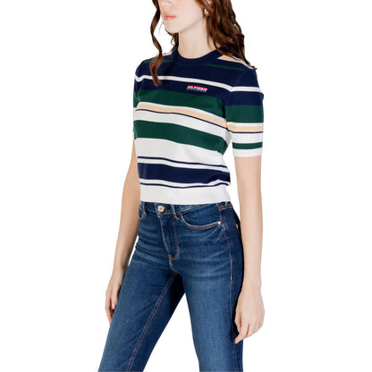 Tommy Hilfiger Blue Lyocell Sweater – IT40|S par Tommy Hilfiger | Disponible sur Sandy Store ByNet