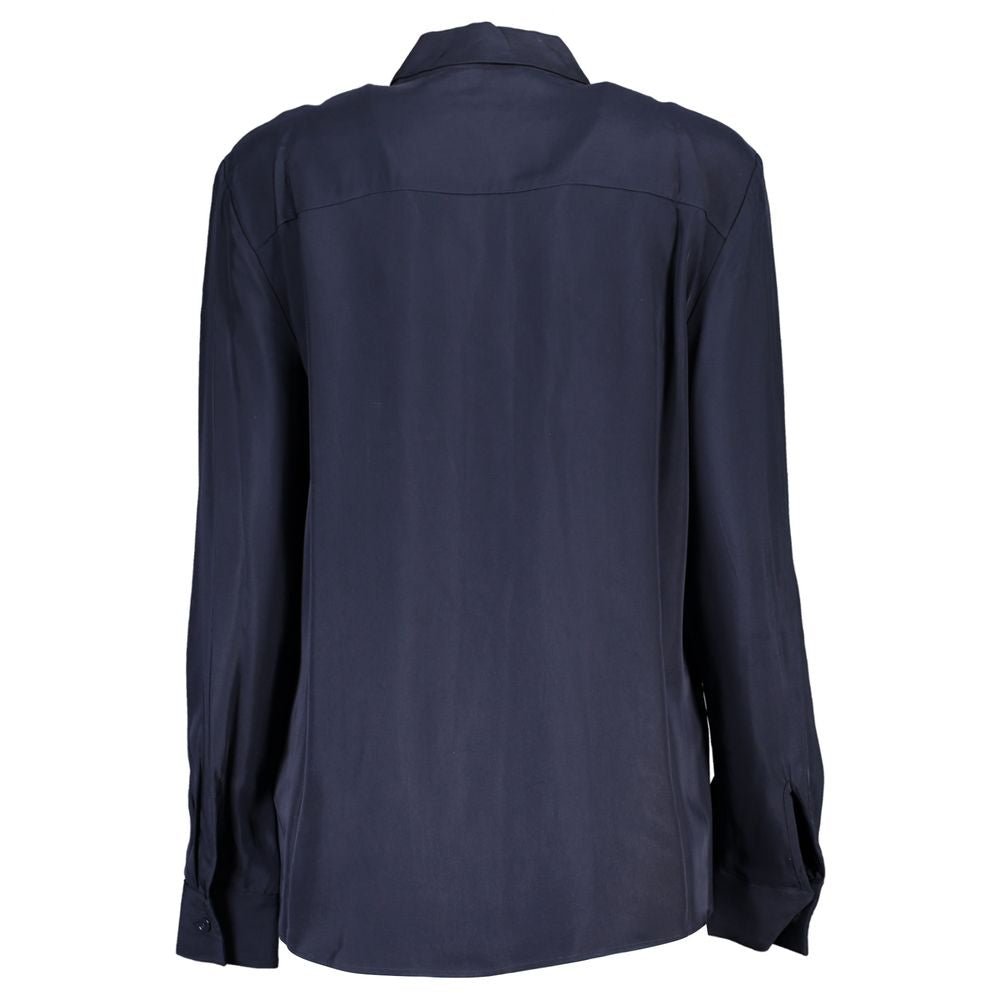 Tommy Hilfiger Blue Viscose Shirt – 34 par Tommy Hilfiger | Disponible sur Sandy Store ByNet
