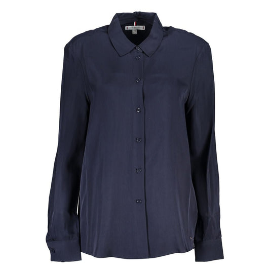 Tommy Hilfiger Blue Viscose Shirt – 34 par Tommy Hilfiger | Disponible sur Sandy Store ByNet