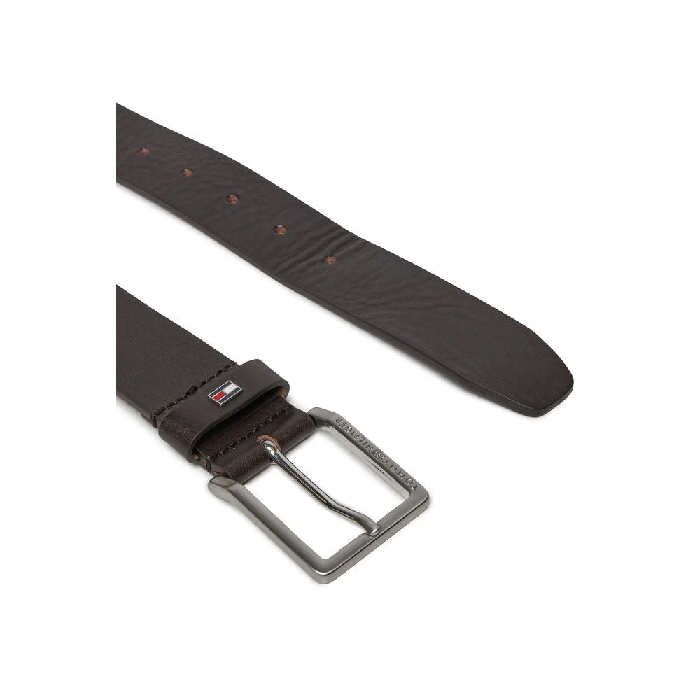 Tommy Hilfiger Brown Leather Belt - Sandy Store ByNet