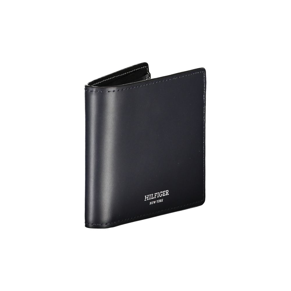 Tommy Hilfiger Elegant Blue Leather Bifold Wallet - Sandy Store ByNet