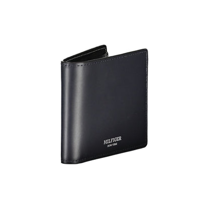 Tommy Hilfiger Elegant Blue Leather Bifold Wallet - Sandy Store ByNet