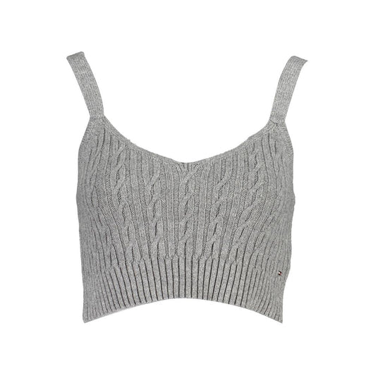 Tommy Hilfiger Gray Cotton Shirt – 2XS par Tommy Hilfiger | Disponible sur Sandy Store ByNet