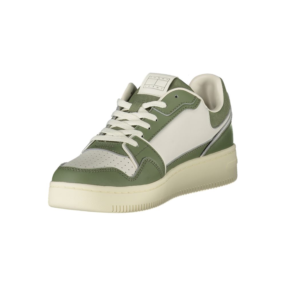 Tommy Hilfiger Green Leather Men Sneaker – EU40/US7 par Tommy Hilfiger | Disponible sur Sandy Store ByNet
