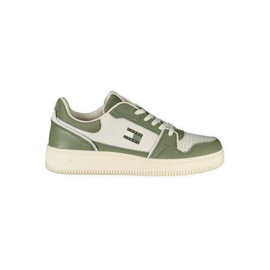 Tommy Hilfiger Green Leather Men Sneaker – EU40/US7 par Tommy Hilfiger | Disponible sur Sandy Store ByNet