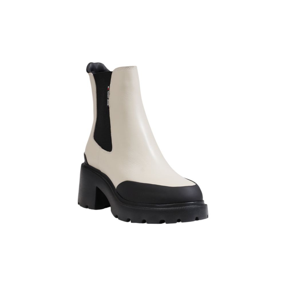 Tommy Hilfiger Jeans Beige Leather Boot - Sandy Store ByNet