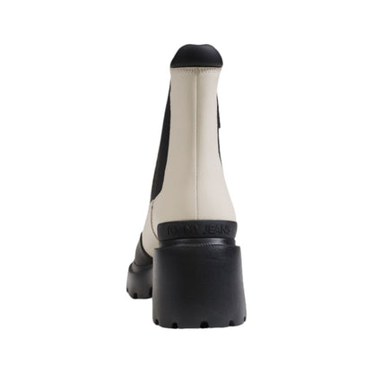 Tommy Hilfiger Jeans Beige Leather Boot - Sandy Store ByNet
