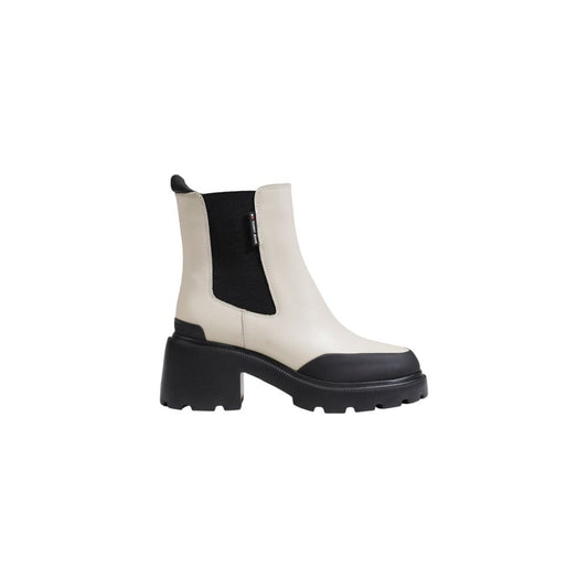 Tommy Hilfiger Jeans Beige Leather Boot - Sandy Store ByNet