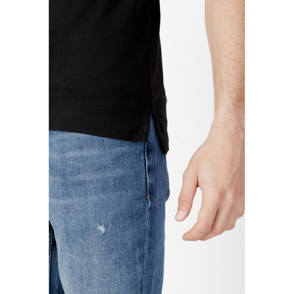 Tommy Hilfiger Jeans Black Cotton Polo Shirt – IT44 | S par Tommy Hilfiger Jeans | Disponible sur Sandy Store ByNet