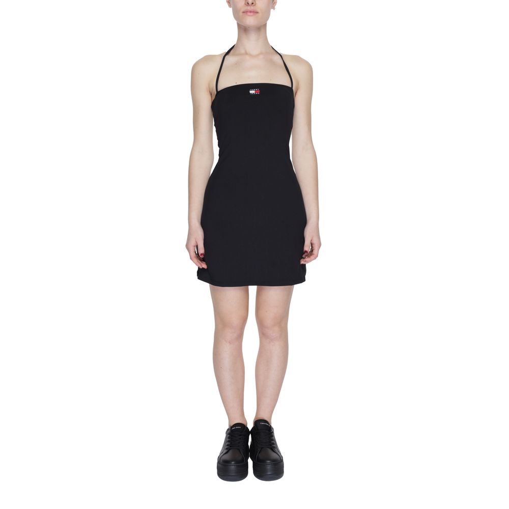Tommy Hilfiger Jeans Black Recycled Polyester Dress - Sandy Store ByNet