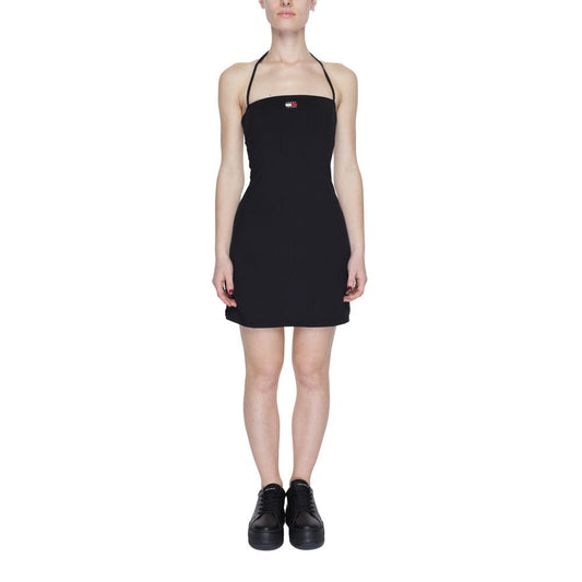 Tommy Hilfiger Jeans Black Recycled Polyester Dress - Sandy Store ByNet