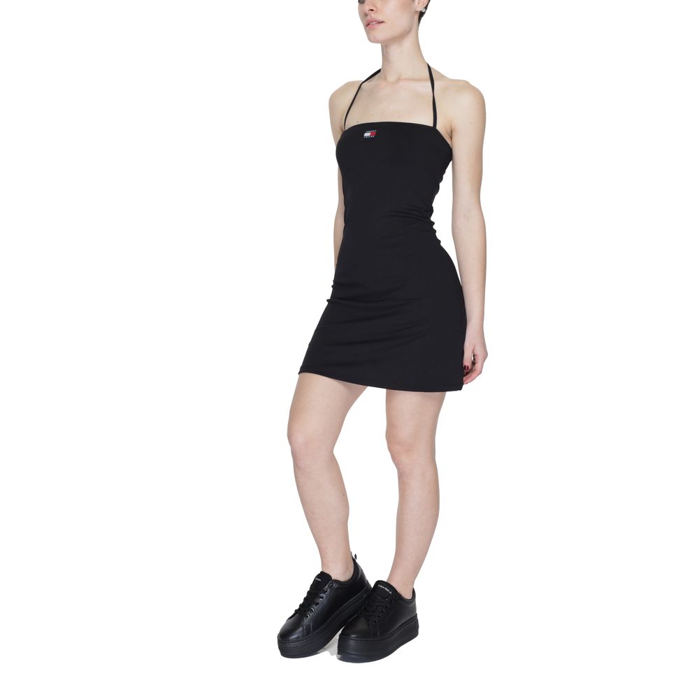 Tommy Hilfiger Jeans Black Recycled Polyester Dress - Sandy Store ByNet