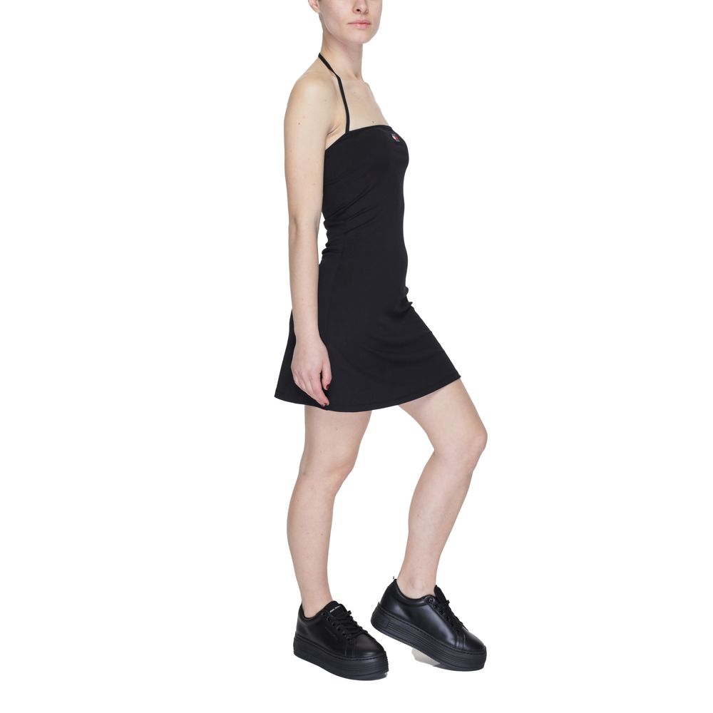 Tommy Hilfiger Jeans Black Recycled Polyester Dress - Sandy Store ByNet