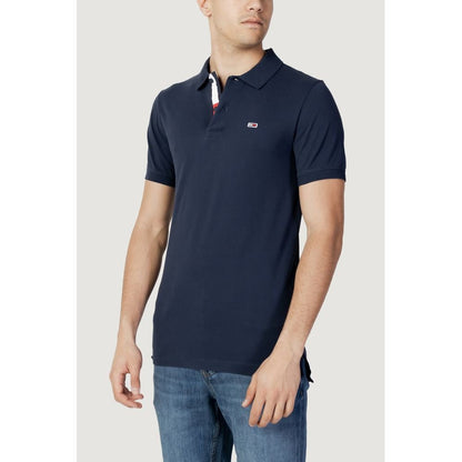 Tommy Hilfiger Jeans Blue Cotton Polo Shirt – IT42 | XS par Tommy Hilfiger Jeans | Disponible sur Sandy Store ByNet