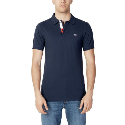 Tommy Hilfiger Jeans Blue Cotton Polo Shirt – IT42 | XS par Tommy Hilfiger Jeans | Disponible sur Sandy Store ByNet
