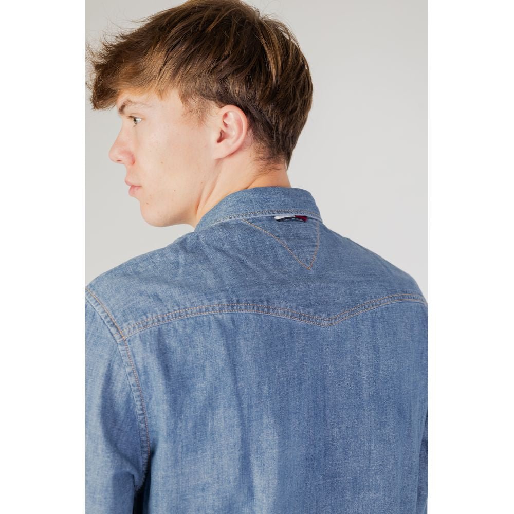 Tommy Hilfiger Jeans Blue Cotton Shirt - Sandy Store ByNet