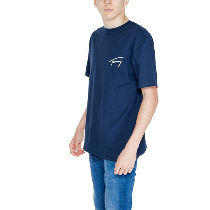Tommy Hilfiger Jeans Blue Cotton T-Shirt - Sandy Store ByNet